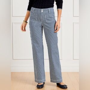 Worn Once - Talbots Striped Trouser Jeans